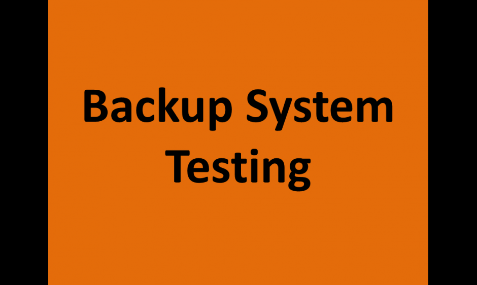 Backup test