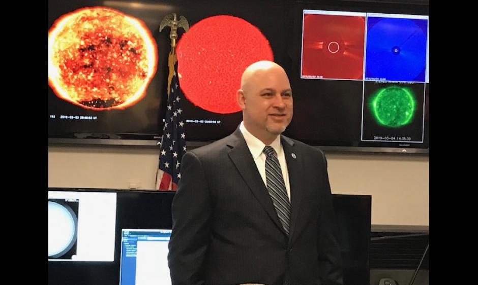 Clinton Wallace is sworn in as new Space Weather Prediction Center Director