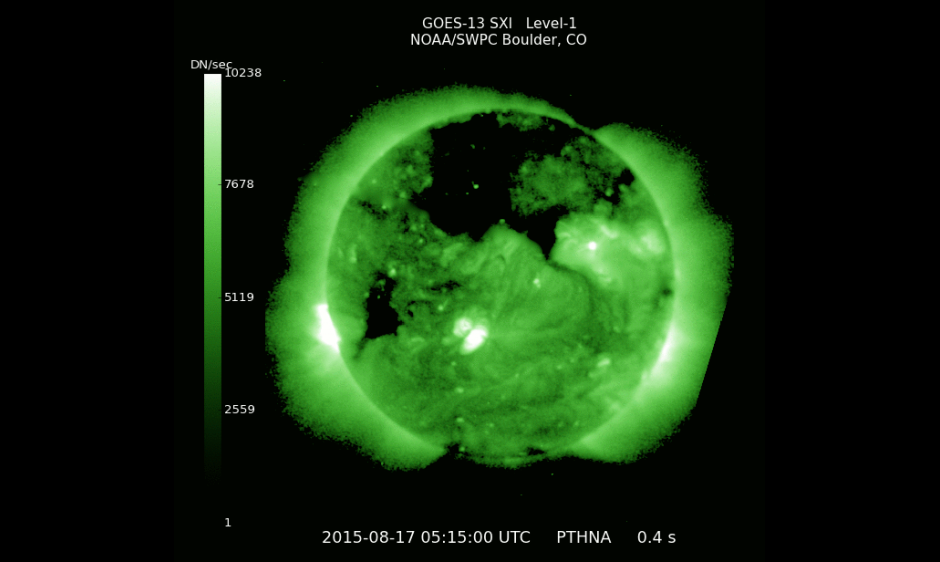 GOES-13 SXI Replaces GOES-15 SXI Data on the Web