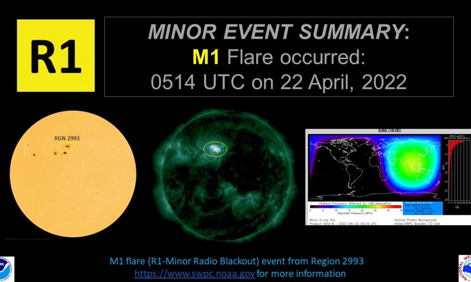 R1 at 0514 UTC on 22 April, 2022