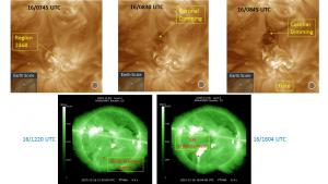 Two CME events on 16 December may be Earth-directed