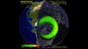 Ovation Auroral oval forecast