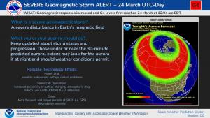 G4 Alert on 24 March, 2023 UTC-Day