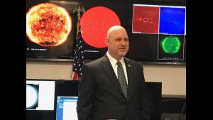 Clinton Wallace is sworn in as new Space Weather Prediction Center Director