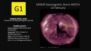 G1 Storm Watch for 23-24 February