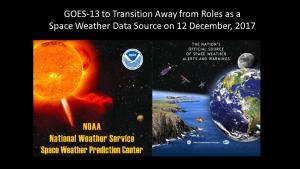 GOES-13 removal as space weather data source