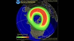 SWPC Ovation Auroral Model from April 23, 2023
